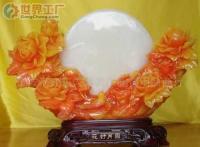 批發(fā)樹(shù)脂工藝品-花好月圓工藝扇 傳統(tǒng)工藝與現(xiàn)代美學(xué)的完美融合