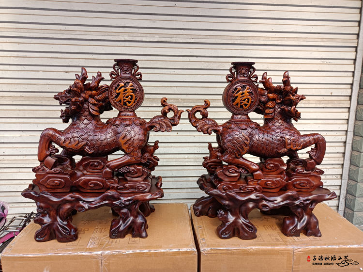 招財麒麟與貔貅 樹脂工藝品風水擺件的吉祥寓意與實用價值